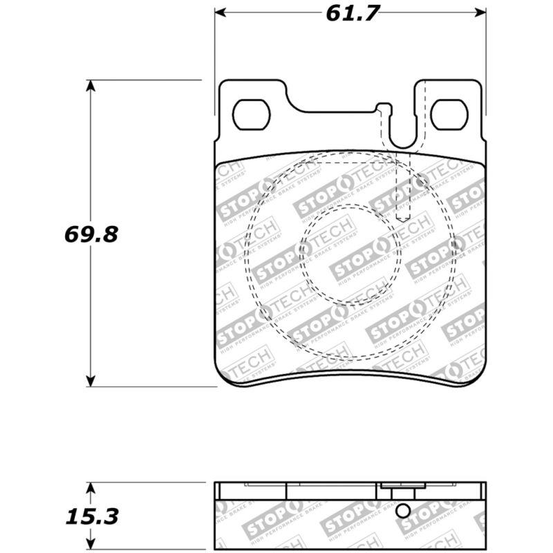 Stoptech 308.06030 Street Touring Brake Pads