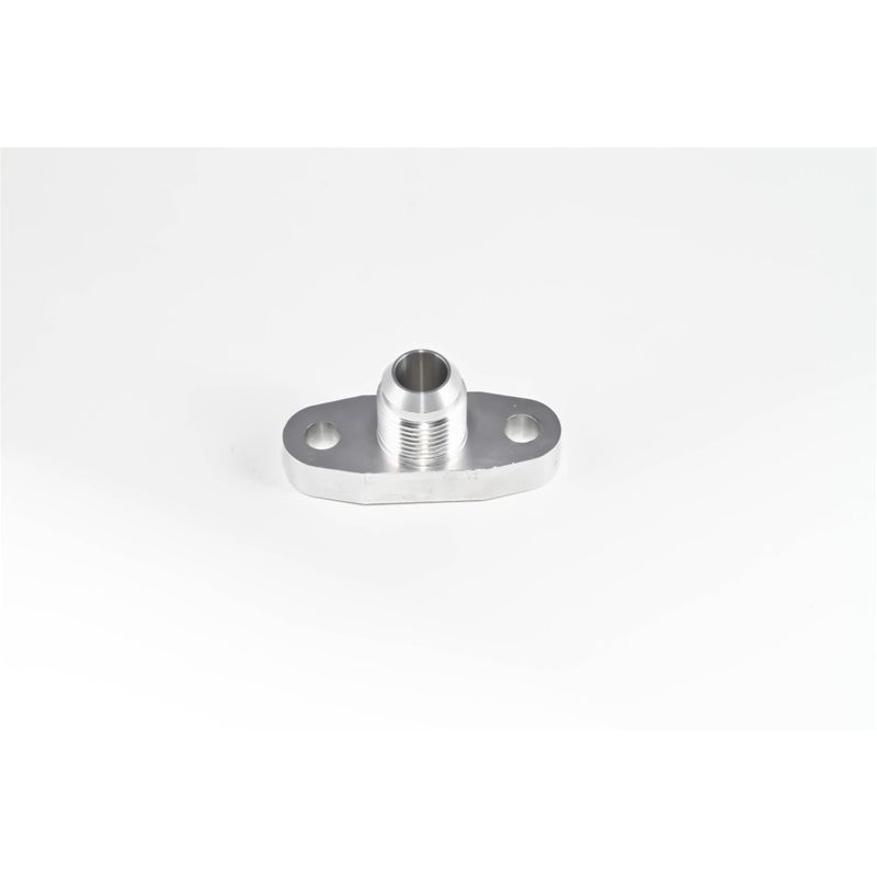 Torque Solution Billet Oil Drain Flange w/ Integrated -10 Flare: Universal T3/T4 & PTE Turbos
