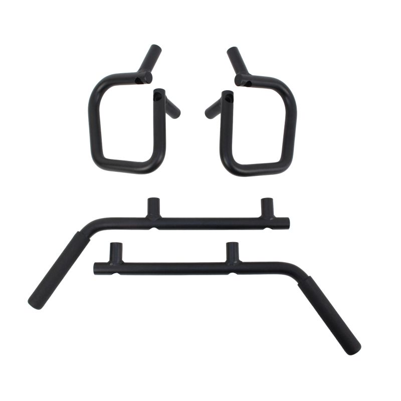 Fishbone Offroad 07-18 Jeep Wrangler JK 4 Door Grab Handles Front/Rear Steel - Blk Txtrd Powdercoat