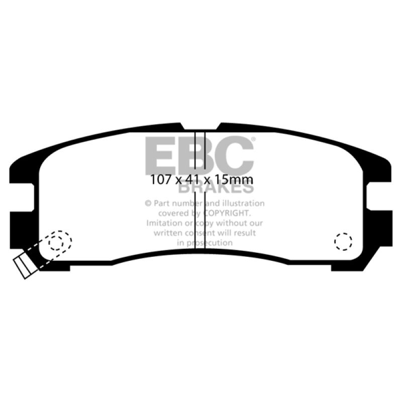 EBC UD383 95-99 Chrysler Sebring Coupe 2.0 Ultimax2 Rear Brake Pads
