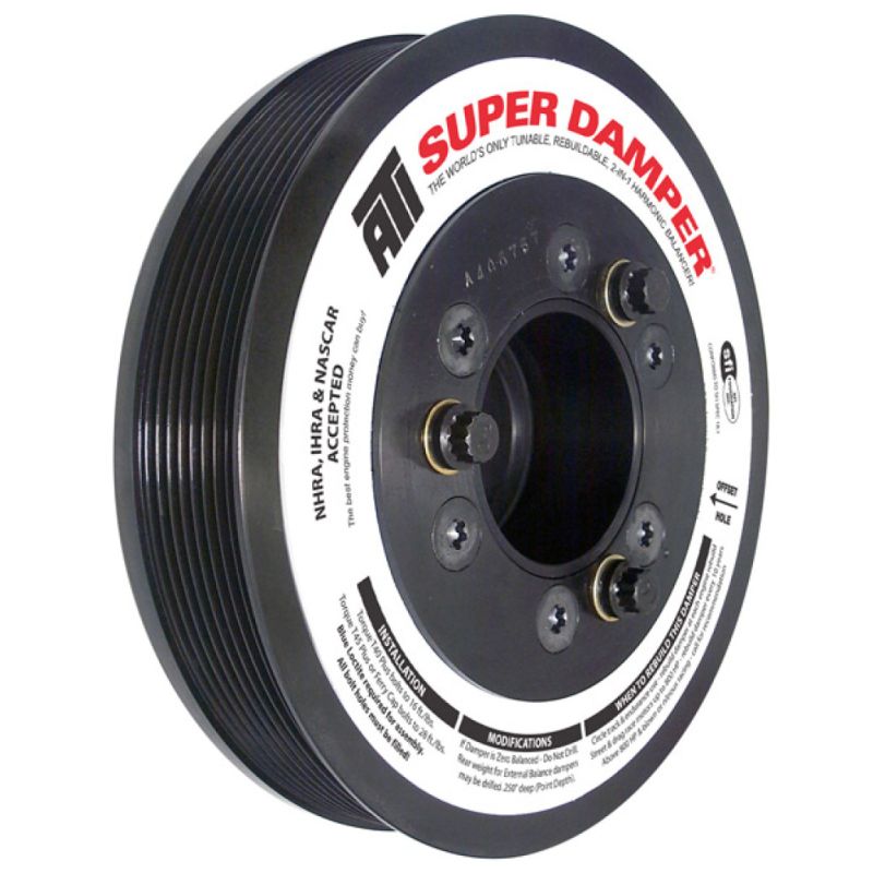 ATI ATI918889 Damper - 7.45in - Steel - 8 Grv - Ford 7.3 - Powerstroke - 99-03 - Ext Bal - 3 Ring - Diesel