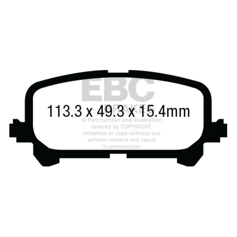 EBC UD1724 14+ Acura MDX 3.5 Ultimax2 Rear Brake Pads