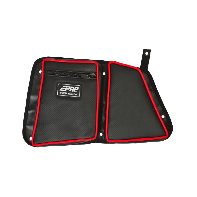 PRP Polaris RZR Rear Door Bag with Knee Pad for Polaris RZR (Driver Side)- Red