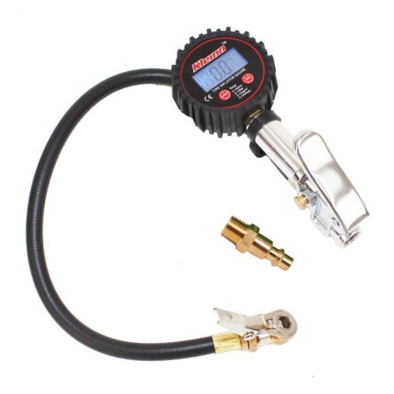 Kleinn Air Horns 59830 Kleinn Digital Tire Inflator w/ Gauge/ Bleed Valve/ / Locking Chuck 0-160 PSI