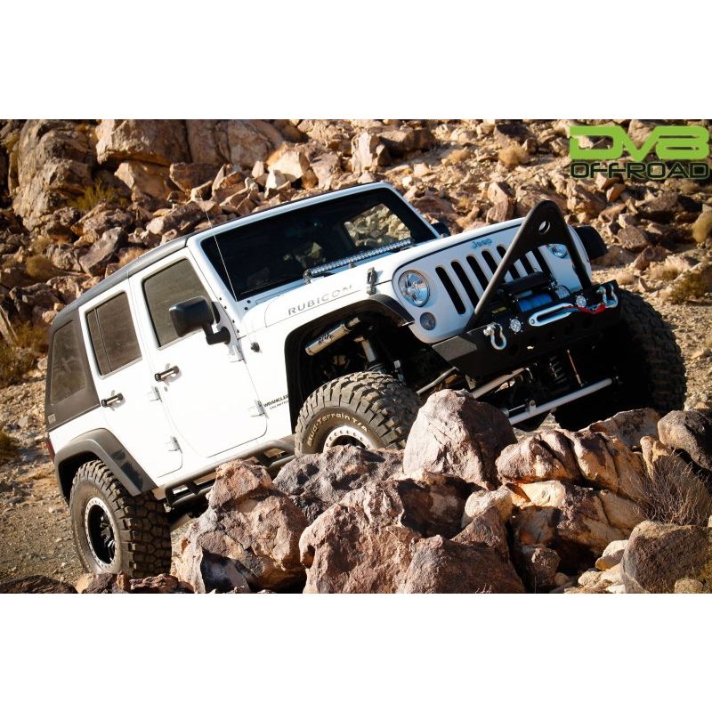 DV8 Offroad HT07FB42 07-18 Jeep Wrangler JK 2 Piece Fast Back Hard Top 4 Door - Black (DS Only)