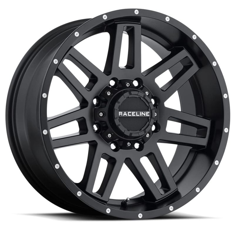 Raceline 931B Injector 16x8in / 8x165.1 BP / 0mm Offset / 125.2mm Bore - Satin Black Wheel
