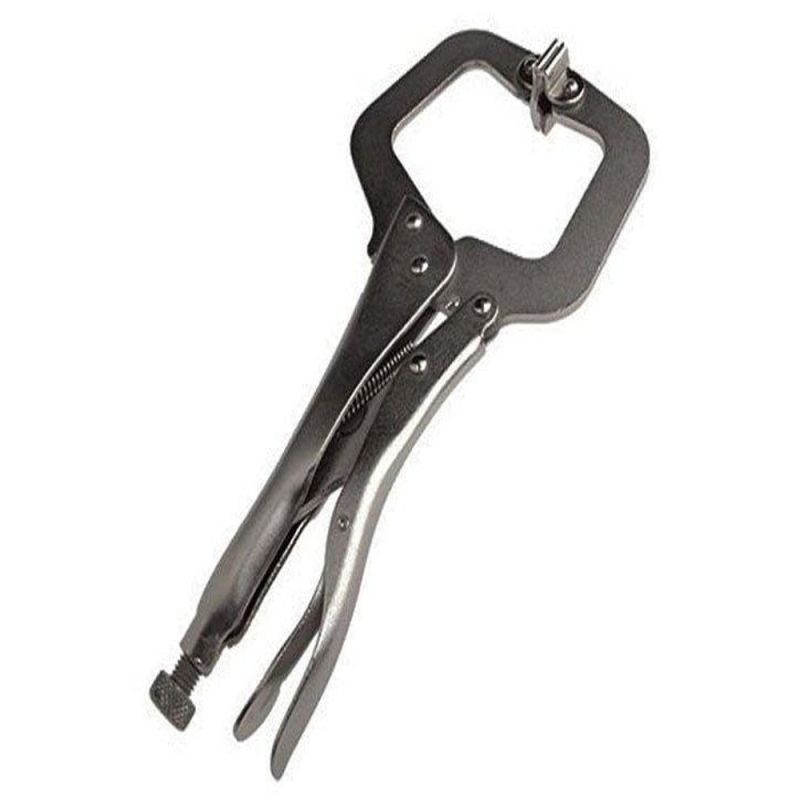 Forney 70202 C-Clamp Pliers, Deluxe Locking Style with Jaw Paws, 10-1/2-Inch