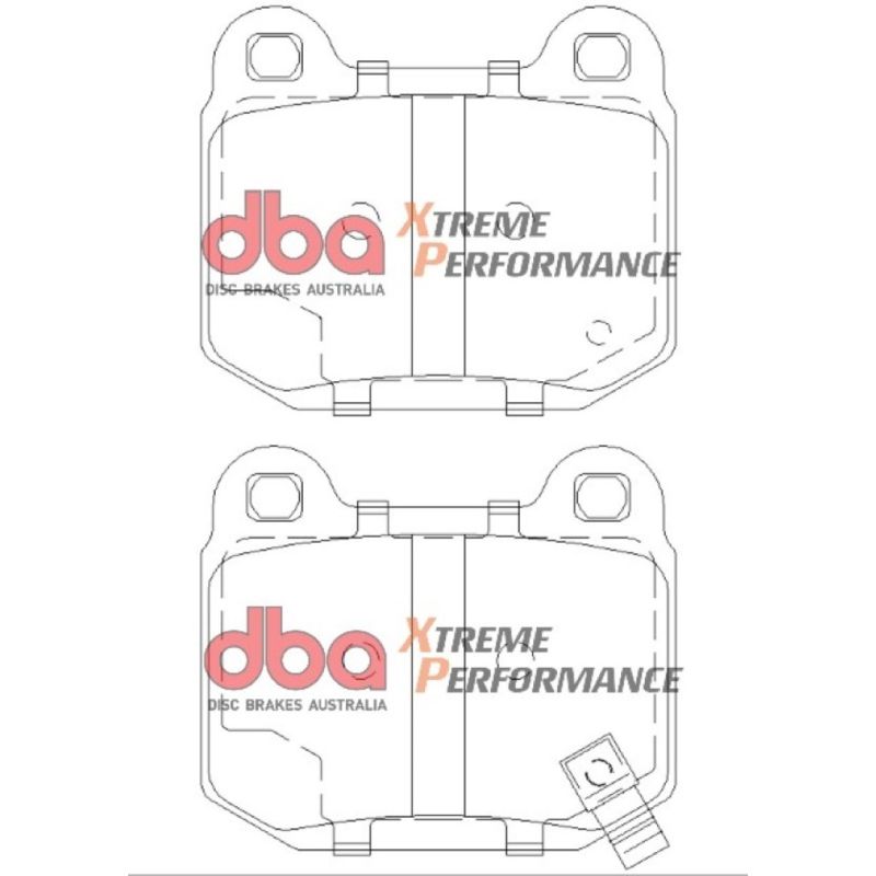 DBA 03-06 EVO / 04-09 STi / 03-07 350Z Track Edition/G35 w/ Brembo XP650 Rear Brake Pads