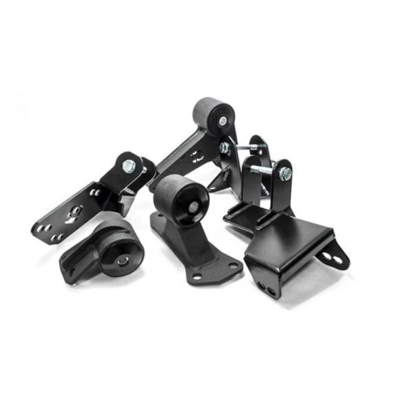 Innovative 96-00 Civic K-Series Black Steel Mounts 75A Bushings (EG/DC Subframe)