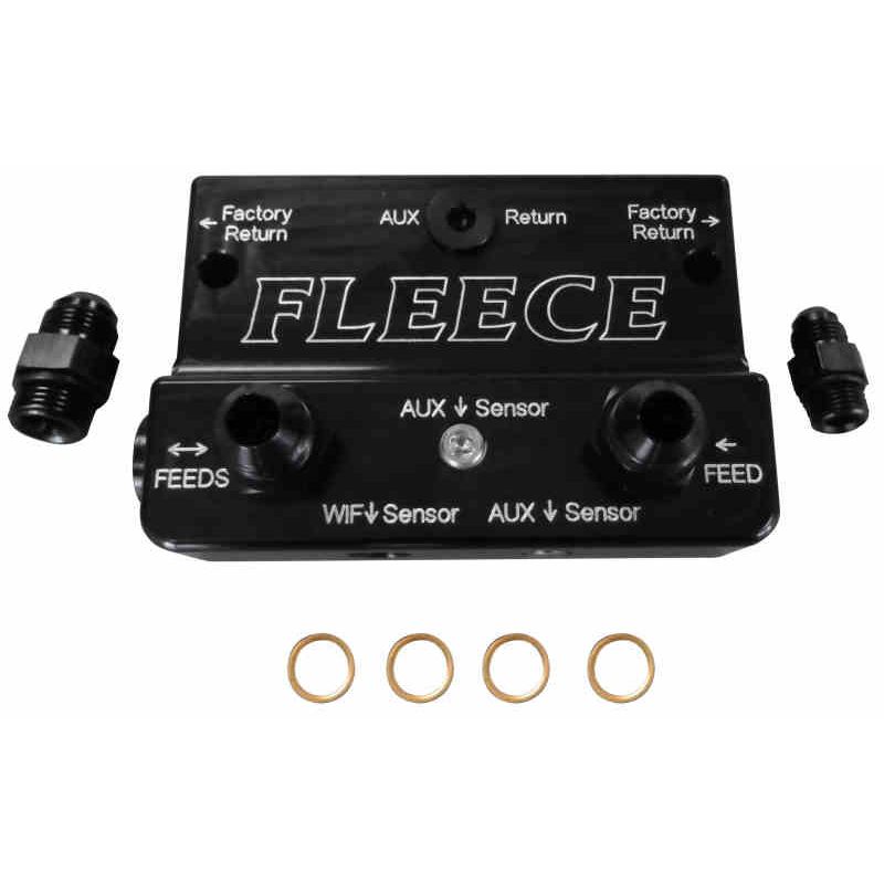 Fleece Performance 10-12 Dodge 6.7L Cummins 4th Gen Fuel Distribution Block