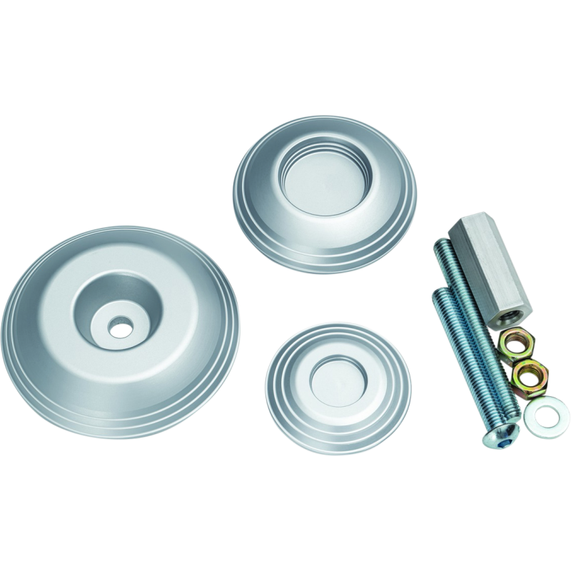 Kuryakyn 3808 Lodestar Rear Axle Sliders-BMW-Silver