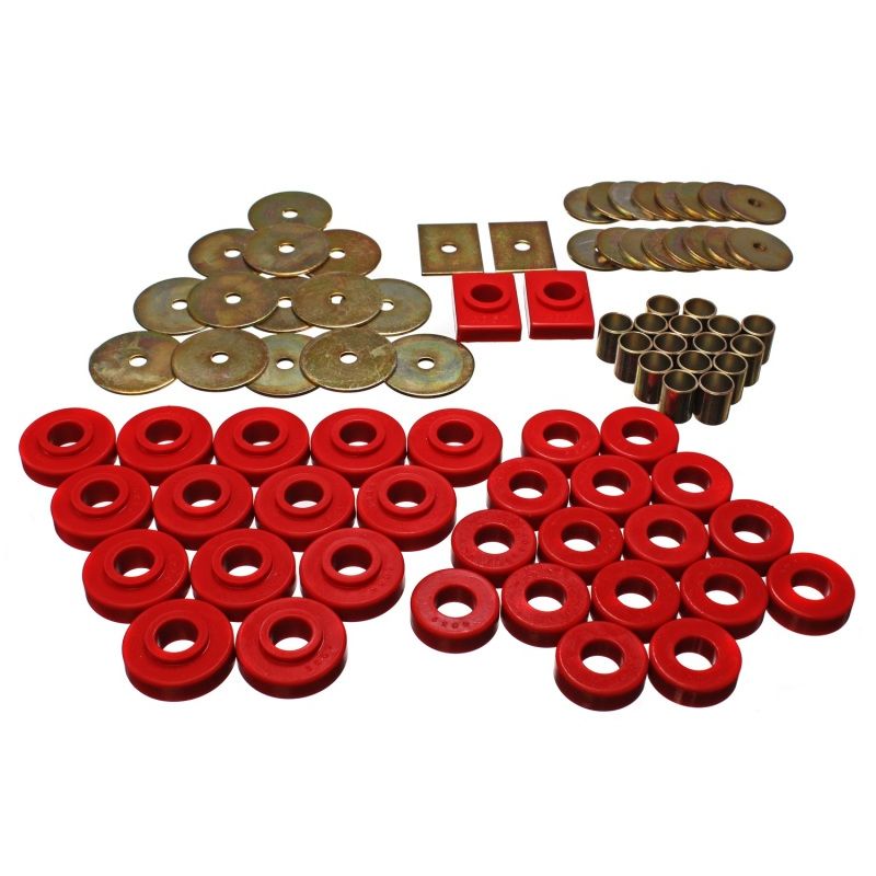 Energy Suspension 3.4120R Gm Body Mount Set - Red