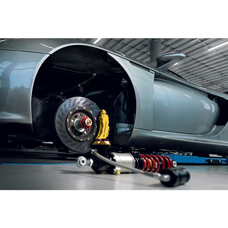 KW 3097140A 04-05 Porsche Carrera GT Special Edition HLS4 V5 Coilover Kit w/ Red & Blue Springs