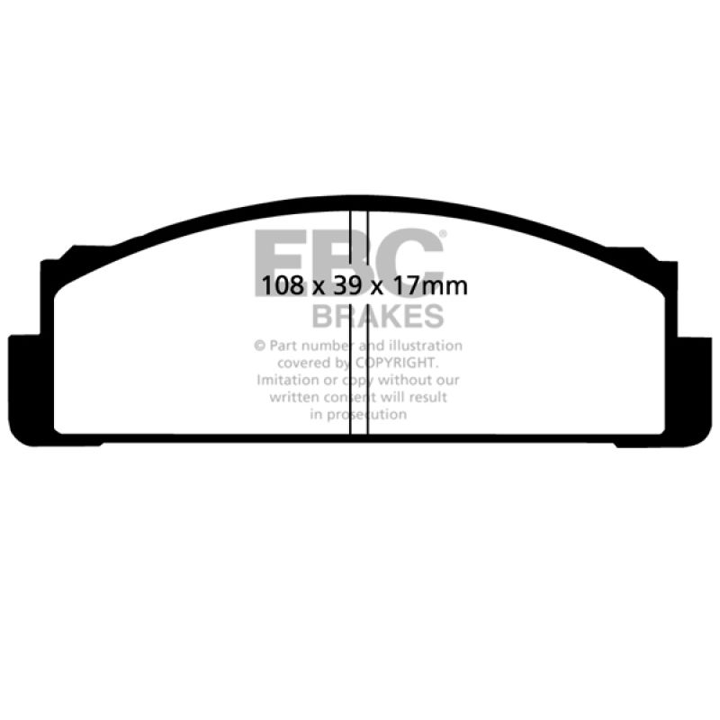 EBC DP2116 68-83 Fiat 124 1.6 Greenstuff Front Brake Pads