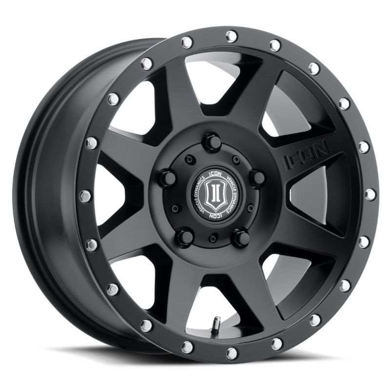 ICON 1818905560SB Rebound 18x9 5x150 25mm Offset 6in BS 110.1mm Bore Satin Black Wheel