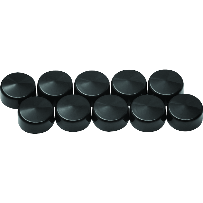 Kuryakyn 2458 Kool Kaps Gloss Black 9/16inch Hex Head