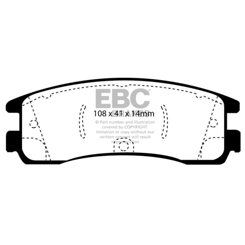 EBC UD698 08-09 Buick Allure (Canada) 5.3 Ultimax2 Rear Brake Pads