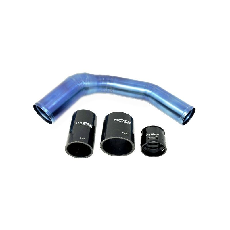 Torque Solution TS-SU-812BU 2022+ Subaru WRX / 19-23 Subaru Ascent Titanium Top Mount Charge Pipe - Burnt Blue