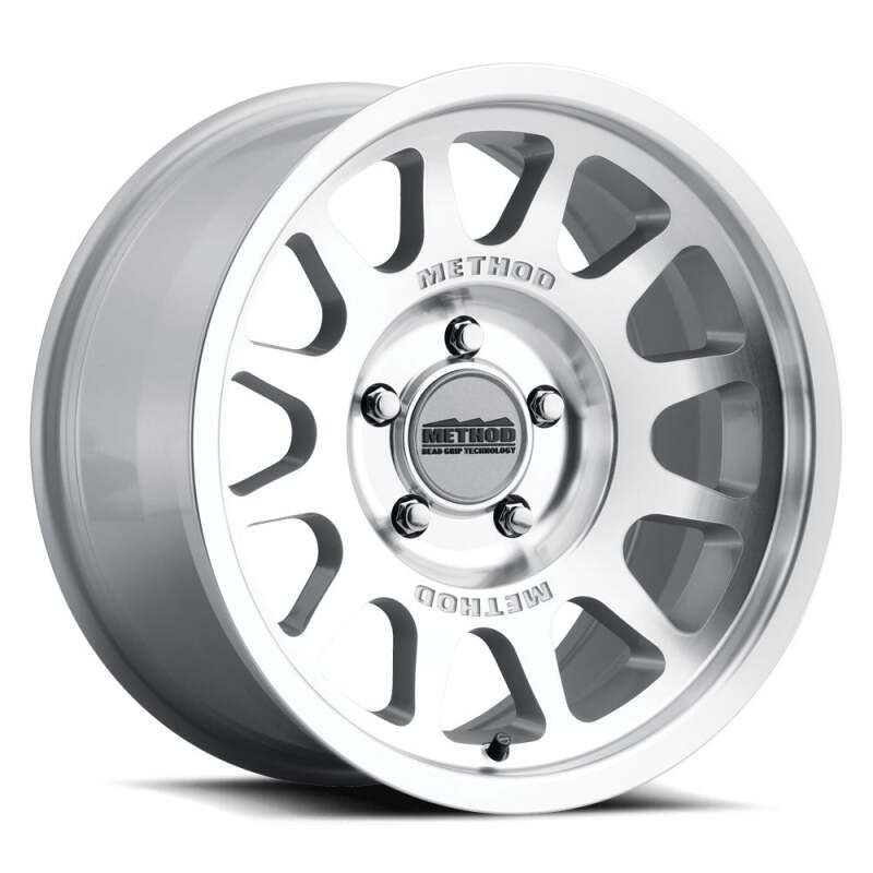 Method Wheels MR70378550300 Method MR703 Bead Grip 17x8.5 0mm Offset 5x5 71.5mm CB Machined/Clear Coat Wheel
