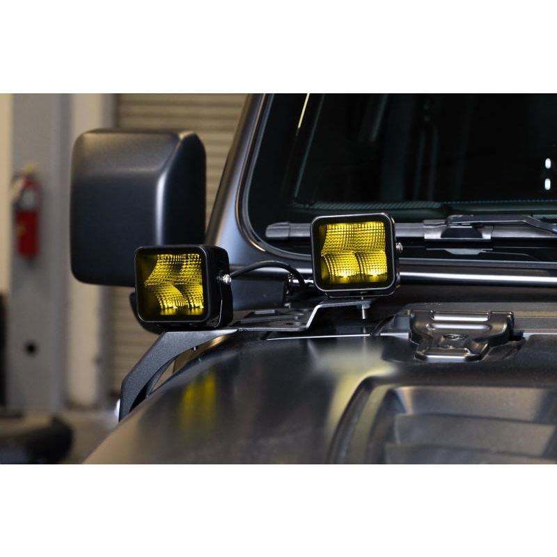 DV8 Offroad 3in Elite Series LED Amber Pod Light
