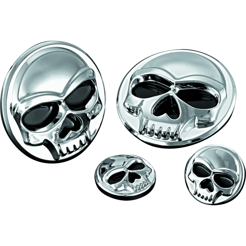 Kuryakyn 1492 Replacement Components Zombie Medallions 1in Diameter Chrome