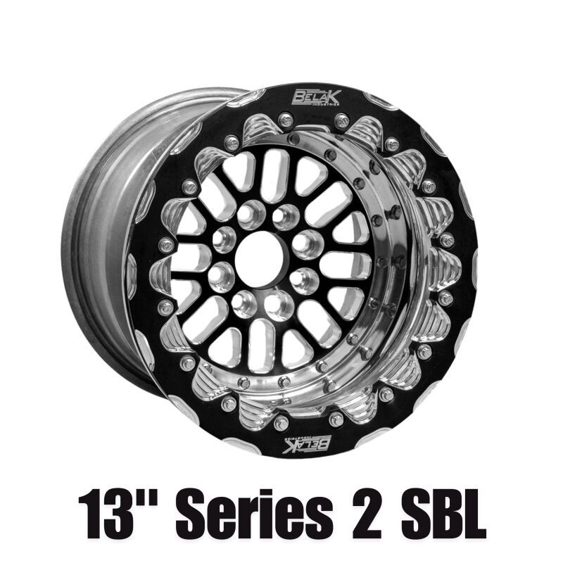 Belak Wheels 13094100S25BS-NBL Belak 13x9 / 5in BS / 4x100 BP / High Pad / Series 2 Wheel - Non-Beadlock