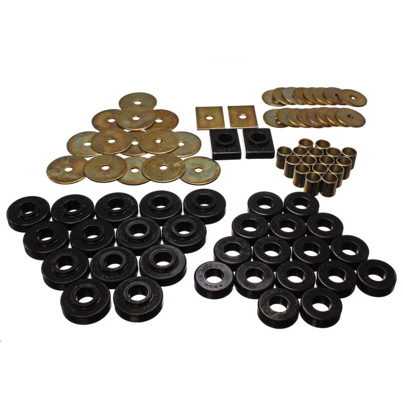 ENERGY SUSPENSION ENE3-4120G 55-57 Chevy Body Mounts Black (2 Door Hard Top)