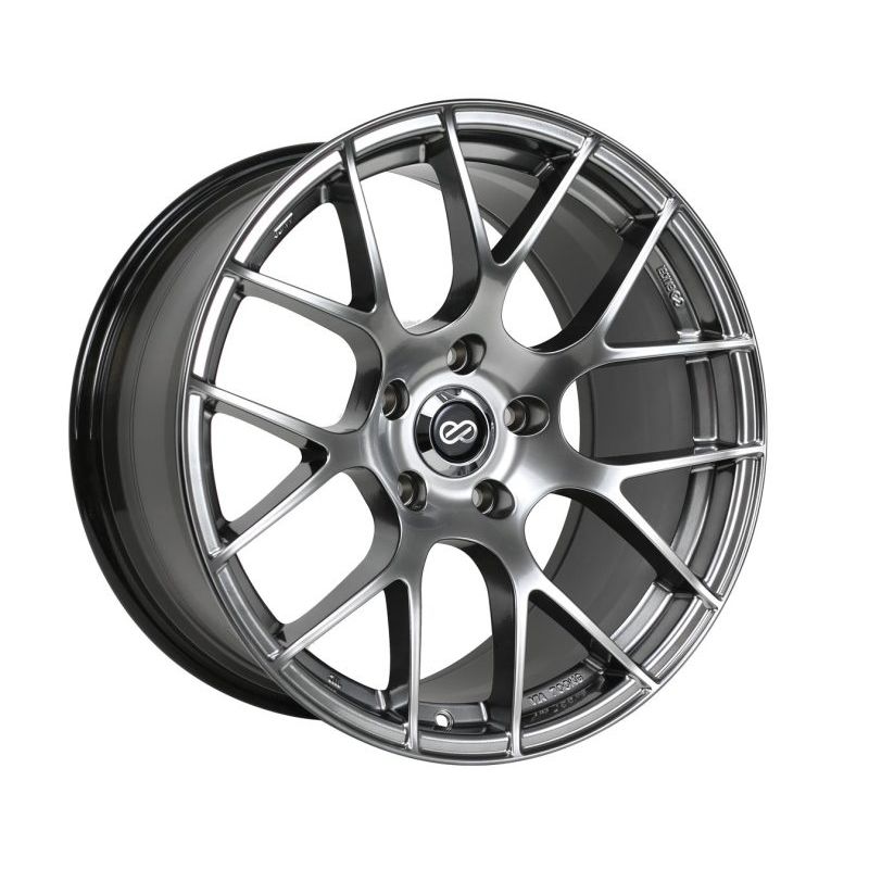 Enkei 467-885-6535HS Raijin 18x8.5 35mm Offset 5x114.3 Bolt Pattern 72.6 Bore Diameter Hyper Silver Wheel