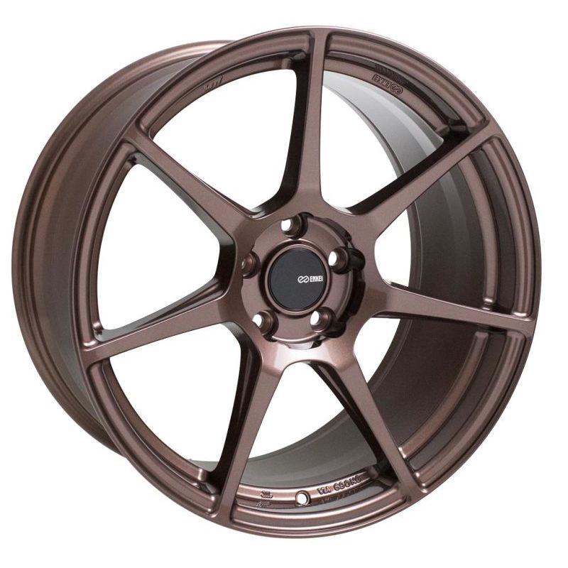 Enkei 516-780-4445ZP TFR 17x8 5x112 45mm Offset 72.6 Bore Diameter Copper Wheel