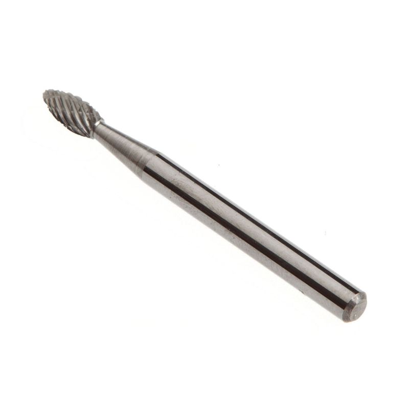 Forney 60137 Tungsten Carbide Burr with 1/8-Inch Shank, Tree Pointed, 1/8-Inch