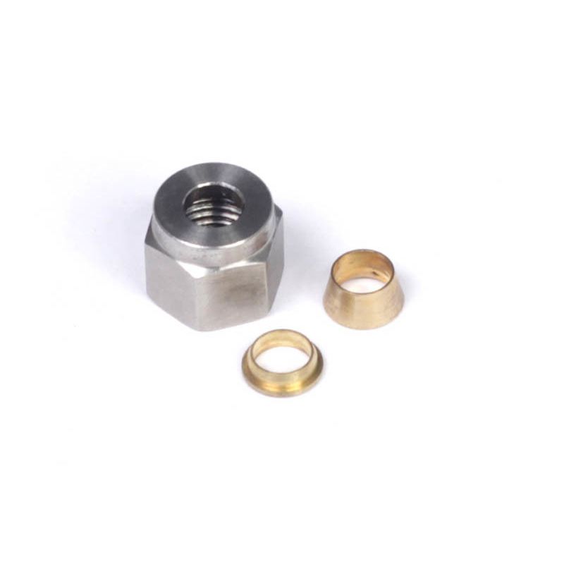 Haltech HT-010808 1/4in Nut & Brass Ferrule