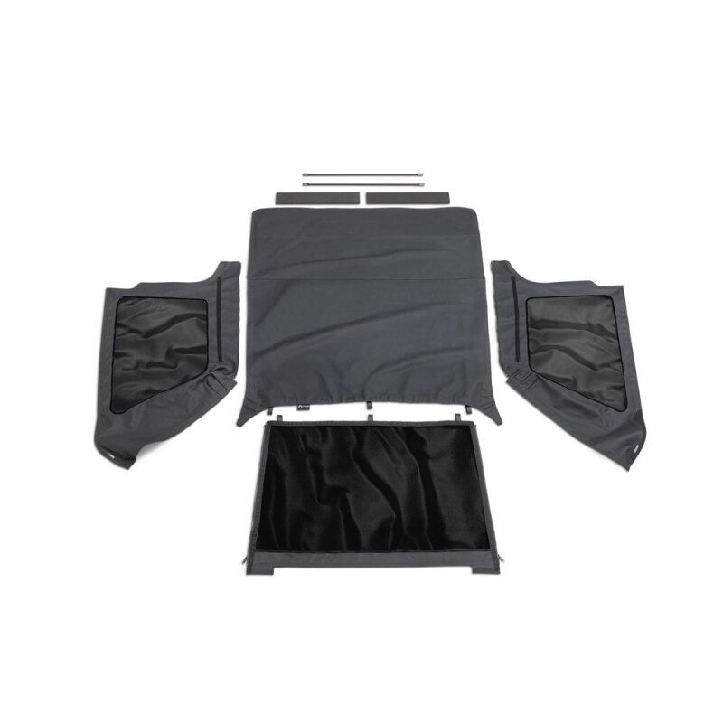 Rampage 109735 1997-2006 Jeep Wrangler(TJ) Excludes LJ Unlimited Frameless Soft Top Kit - Black Diamond