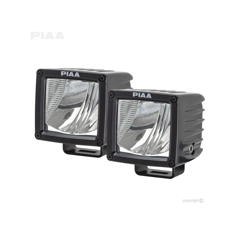 PIAA 7603 PIAA RF Series 3" LED Cube Light Driving Beam Kit, SAE Compliant