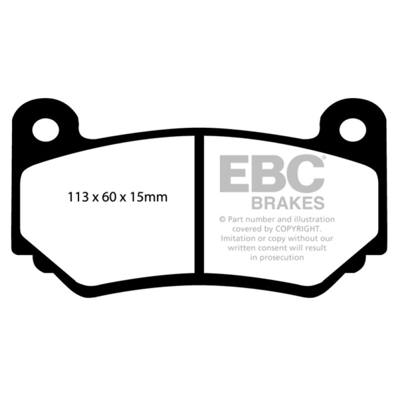 EBC DP41377R 08-11 Lotus Exige 1.8 Supercharged (240) Yellowstuff Front Brake Pads