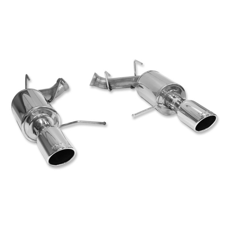 ROUSH 2011-2014 Ford Mustang V6 Enhanced Sound Dual Axle-Back w/ Round Tips