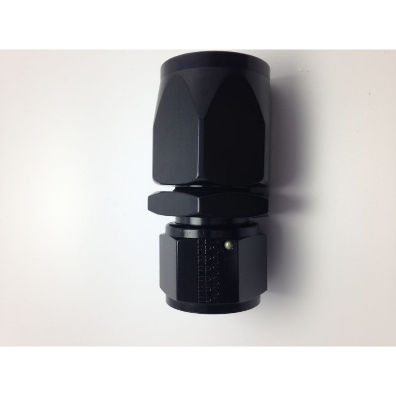 FRAGOLA FRG220105-BL Hose Fitting #6 Straight to #8 Hose Black