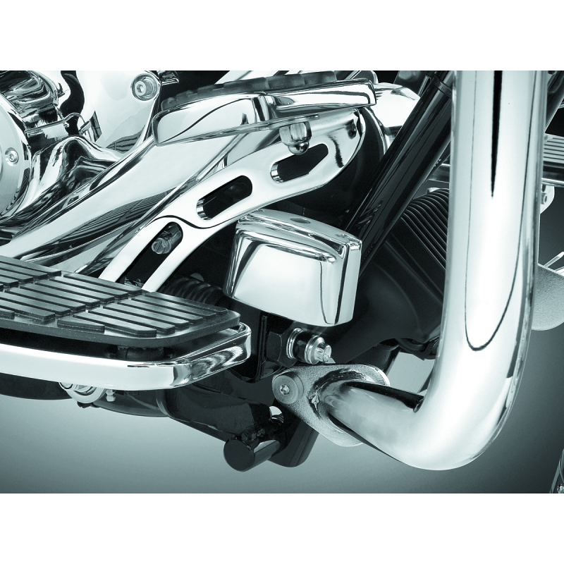 Kuryakyn 9128 Rear Master Cylinder Cover 99-07 Touring, 00-17 Softail Models Chrome