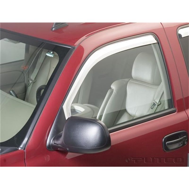 Putco 480010 02-06 GMC Sierra EXT cab/Crew Cab (Front Only) - Excl Reg Cab Element Chrome Window Visors