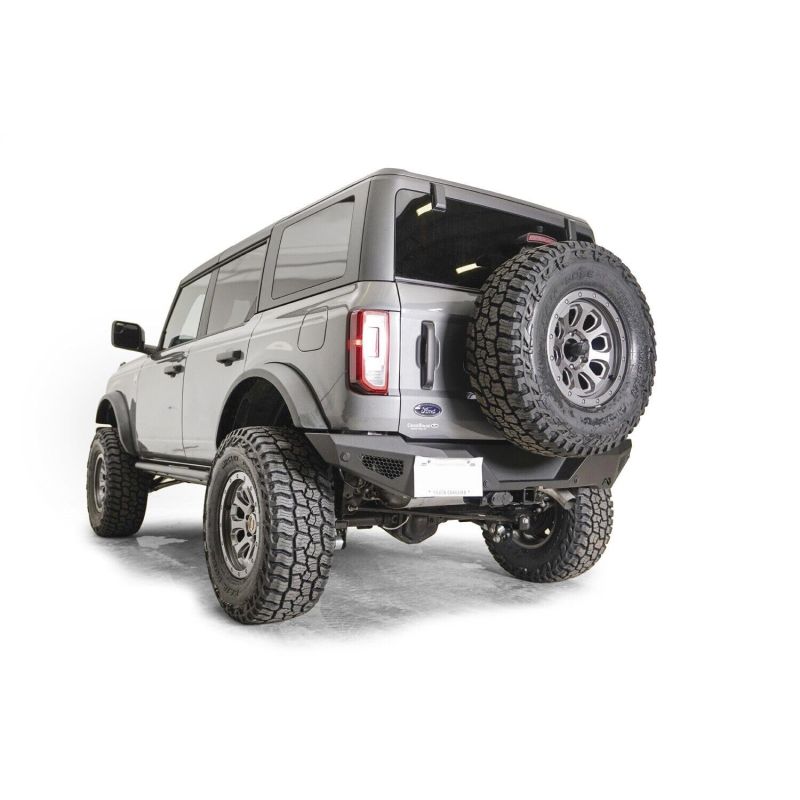 Fab Fours Inc. FB21-Y5251T-1 Tire Carrier Relocation Bracket fits 21-23 Ford Bronco - 2 Stage Black Powder Coated