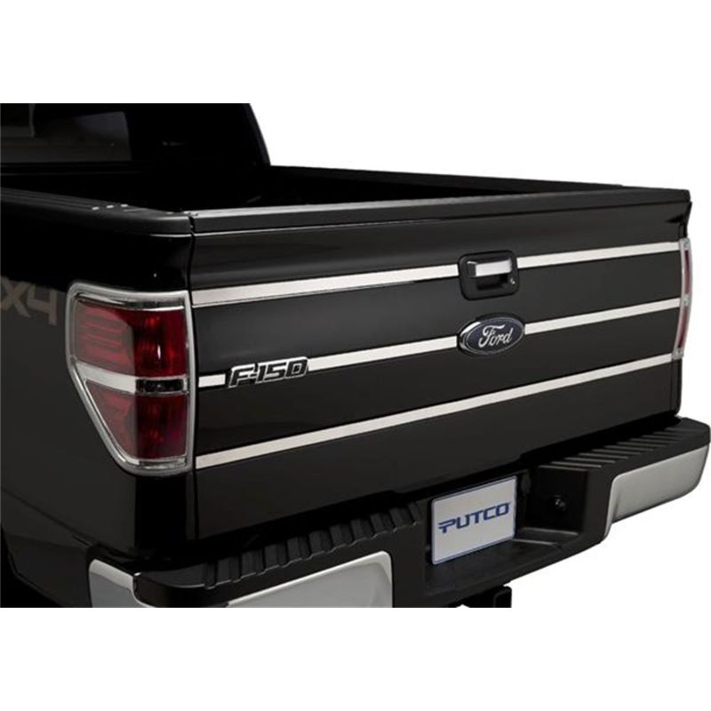 Putco 402702 09-14 Ford F-150 - SS Tailgate Accent - 6pcs (3 Horizontal Lines) Tailgate Accents