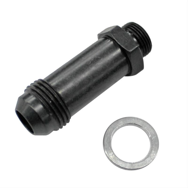 FRAGOLA FRG491966-BL Adapter Fitting #8 x 9/16-24 Holley Blk