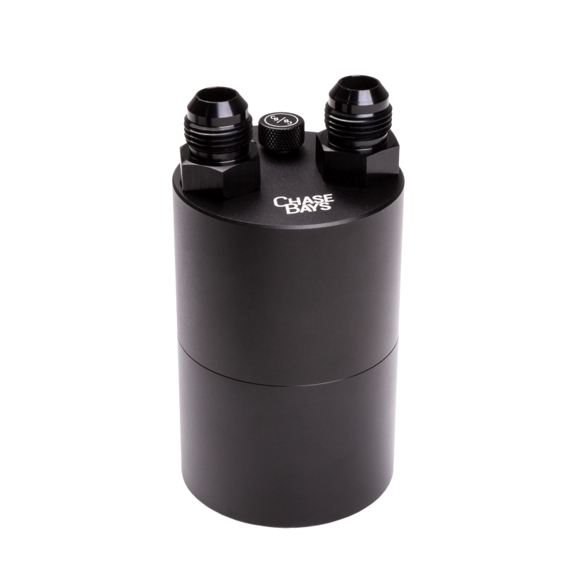 Chase Bays CB-OILCATCH-10AN -10AN Straight On Inlet and Outlet Oil Catch Can