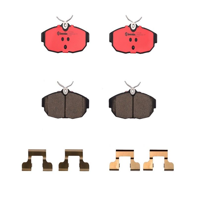 Brembo P24122N Premium NAO Ceramic OE Equivalent Pad