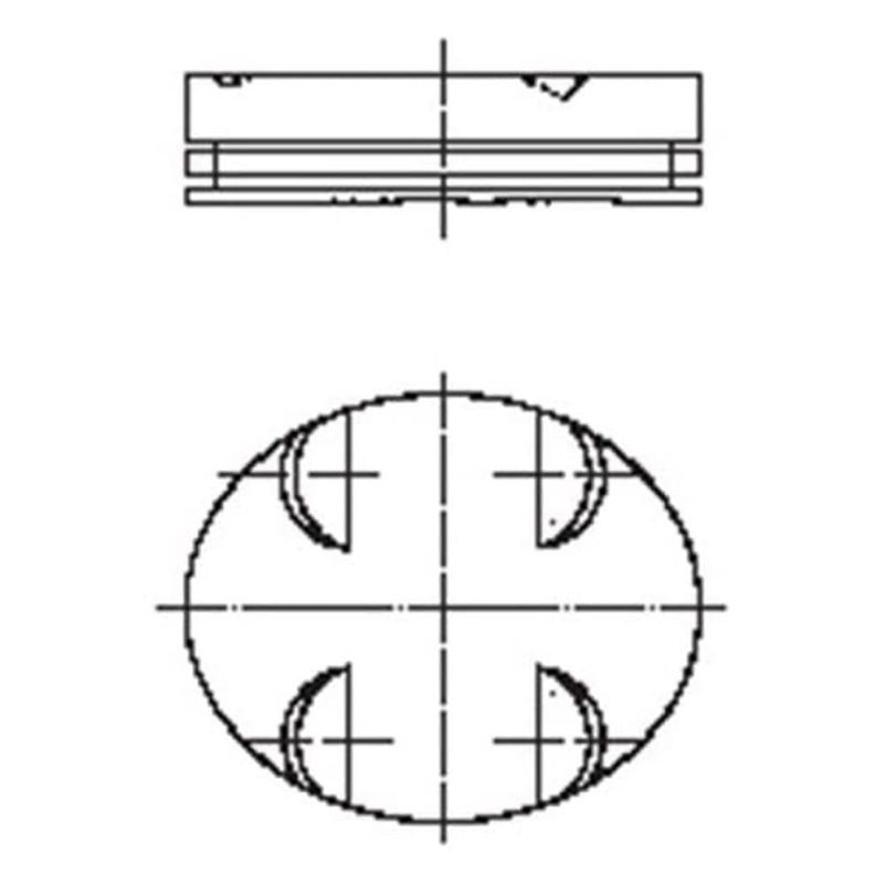 MAHLE 083 15 01 Engine Piston