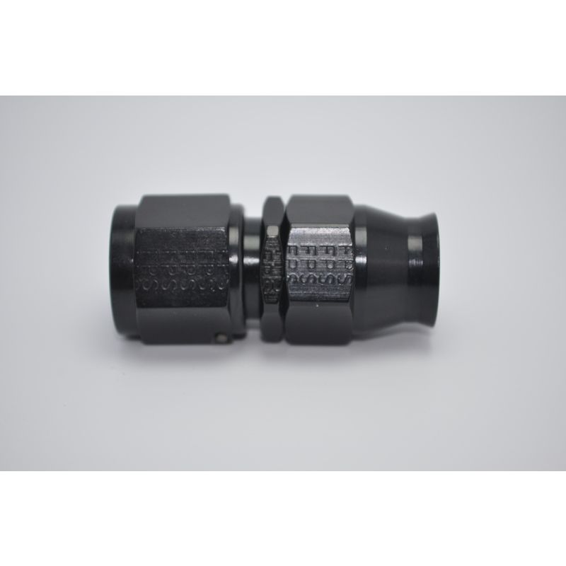 FRAGOLA FRG680108-BL Hose Fitting #8 Straight PTFE Black