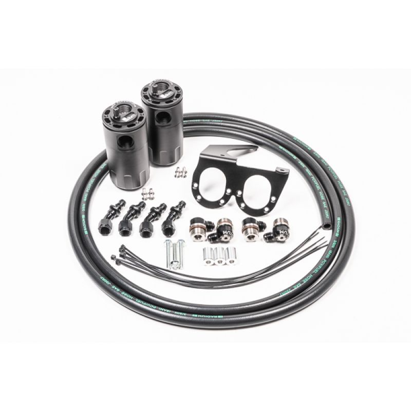 Radium Engineering Nissan R35 GT-R Dual Catch Can Kit CCV Fluid Lock