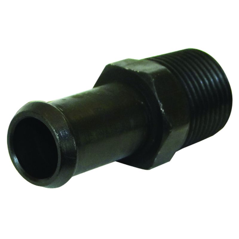 Moroso 65389 Air/Oil Separator Fuel Line Fitting - 3/8in to 1/2in Hose - Straight - Black - Single