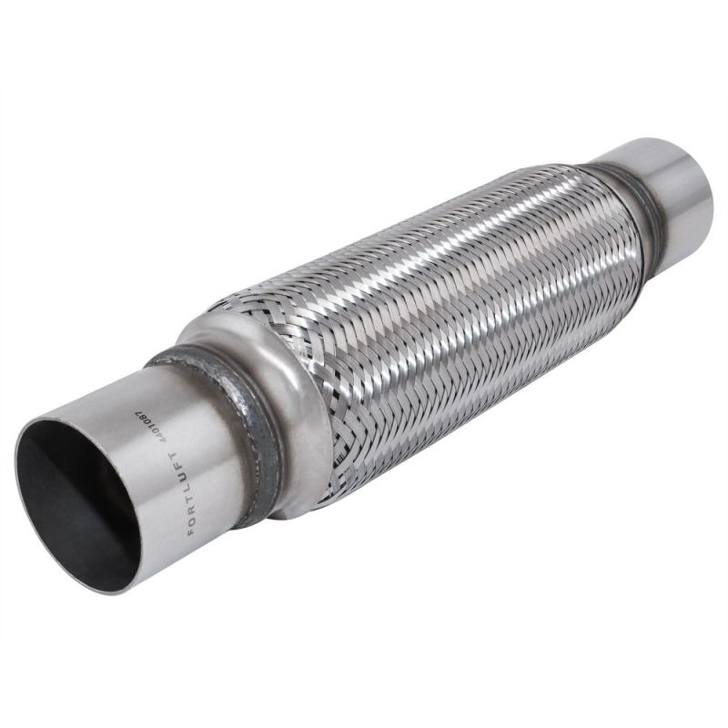 FORTLUFT 4401087 Exhaust Flex Connector With Extension Pipes Stainless Steel, 2.25''x10.00''x14.00''/57x254x356mm