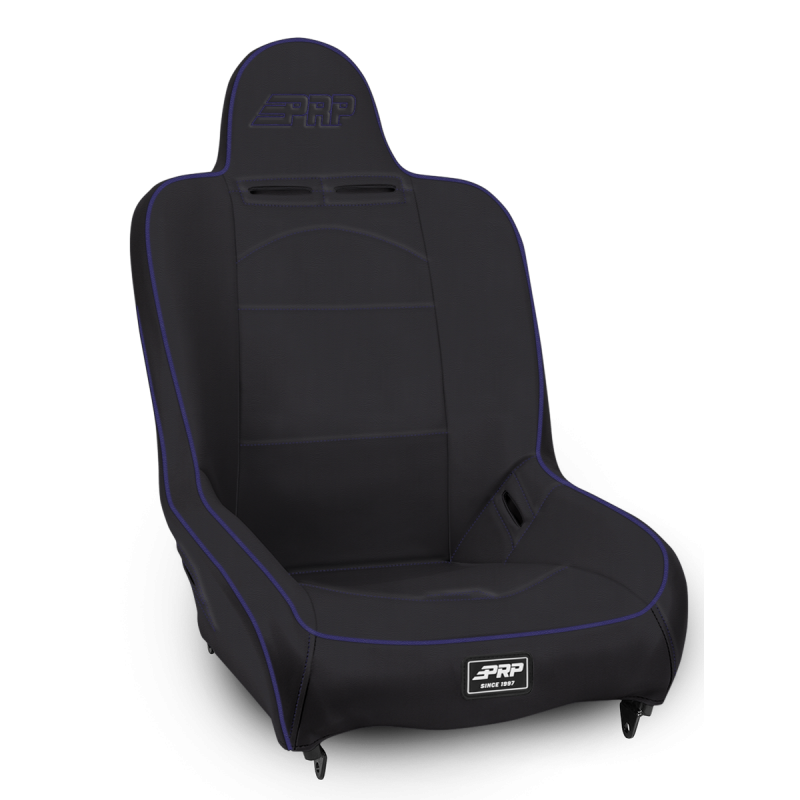 PRP Seats A100110-201-M PRP Premier High Back Suspension Seat- Black/Purple Vinyl