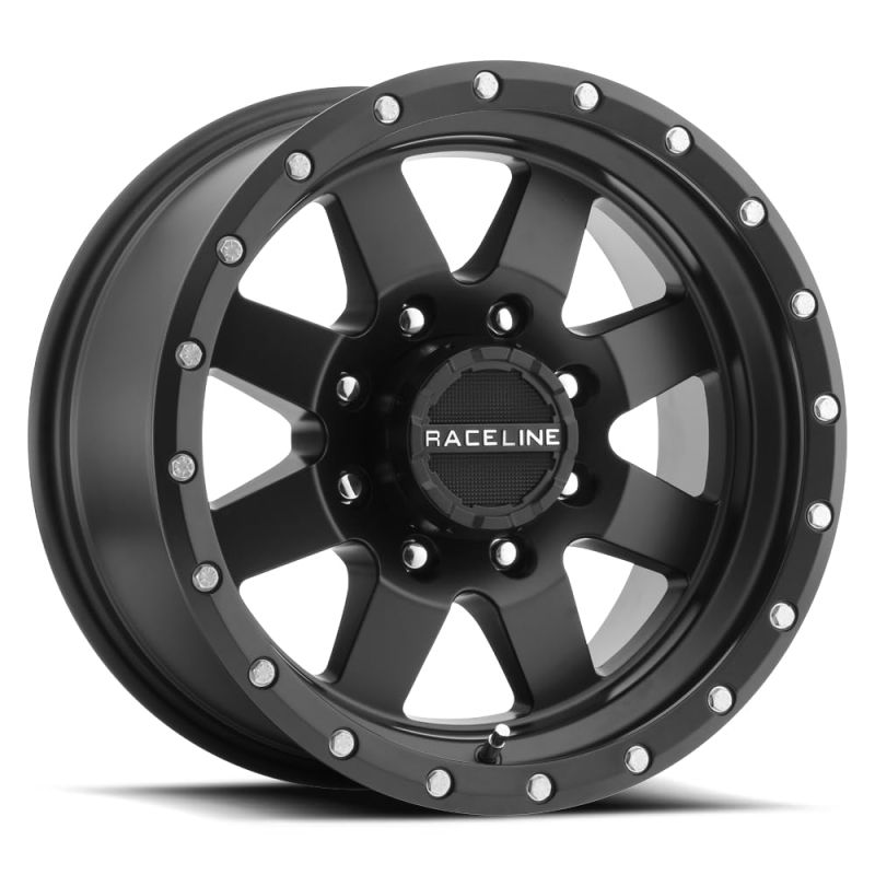 Raceline 935B Defender 16x6.5in / 6x130 BP / 45mm Offset / 84.1mm Bore - Satin Black Wheel